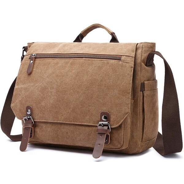 Canvasio pánska plátená taška Desmond Hnedá 20L 66062501