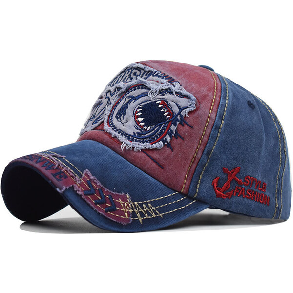 EDIKO Čiapka so šiltom Bavlnená Šiltovka Sharks Bordová 66062531