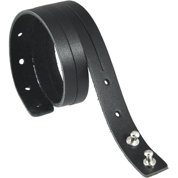 Lodestar Kožený náramok Achilles Čierny 17-22 cm 66062635