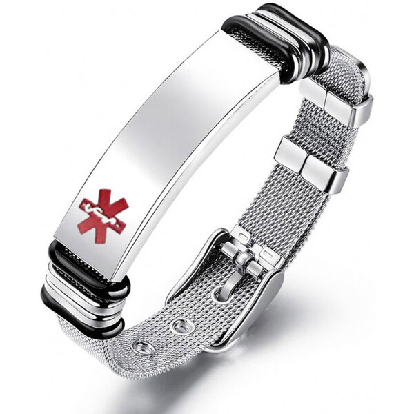 Impress Jewelry Náramok z chirurgickej ocele Medic Alert 66062707