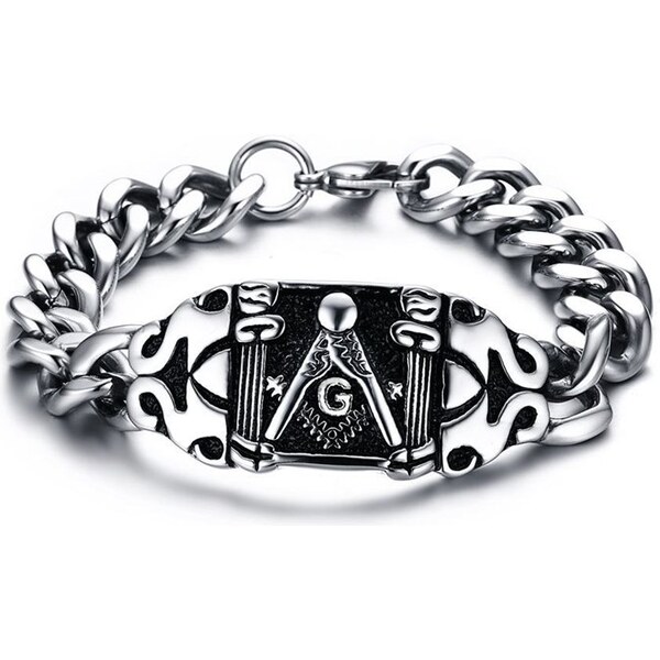 Impress Jewelry Náramok z chirurgickej ocele Bratstvo Svetla 66062724