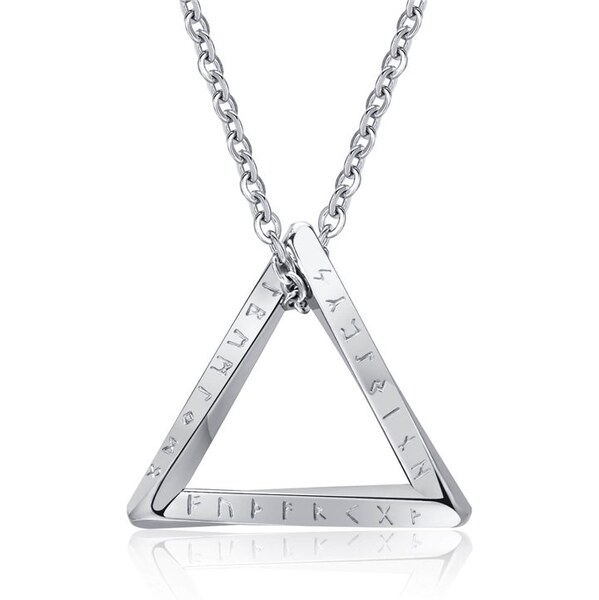 Impress Jewelry Prívesok z chirurgickej ocele Runový trojuholník 66062722