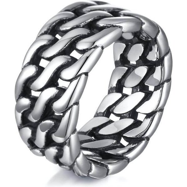 Impress Jewelry Prsteň z chirurgickej ocele Nekonečná reťaz 66062737