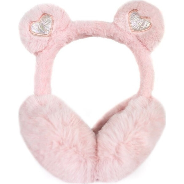 Artofpolo Plyšové klapky na uši Glitter teddy Ružové 66062765