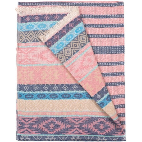 Artofpolo Elegantný šál Oriental winter Ružový 66062772