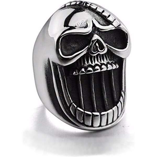 Impress Jewelry Prsteň z chirurgickej ocele Lebka Skull Opener 66062789