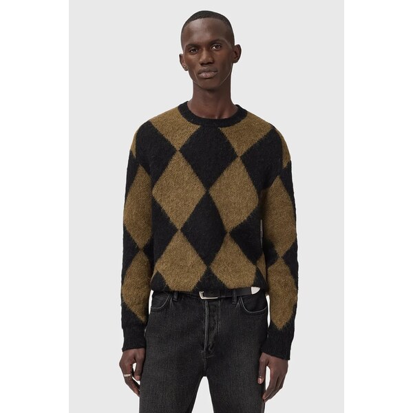 Sveter s prímesou vlny AllSaints BOWER 66833768