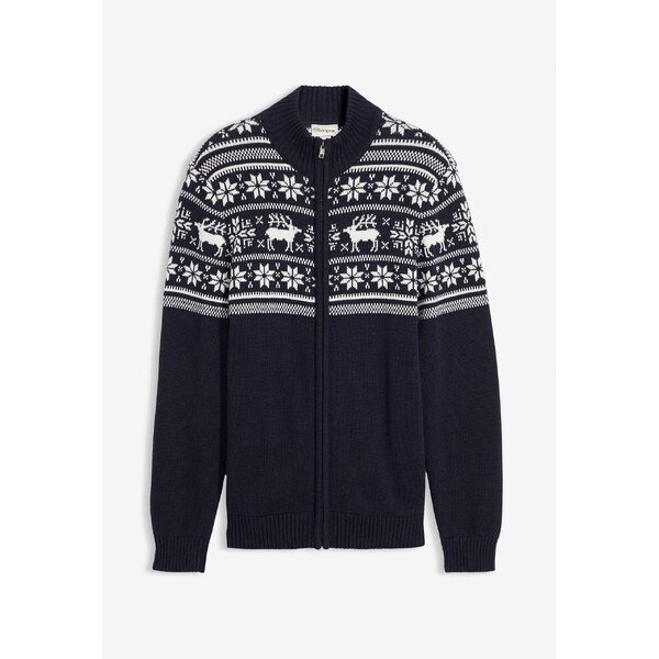 bonprix Nórsky pletený sveter z čistej bavlny, príjemný na pokožku, 46496940