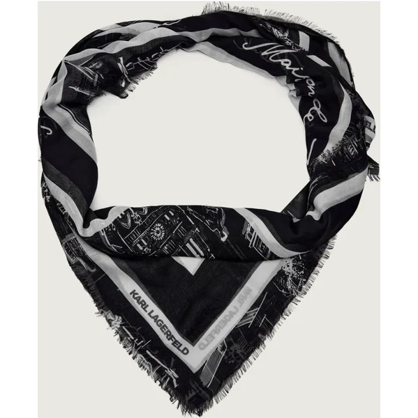 Karl Lagerfeld Šatka K/sketch | s prímesou hodvábu 66064786