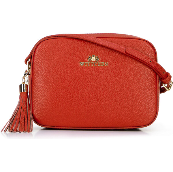 Dámska kožená crossbody kabelka Wittchen so strapcom 29-4E-014-6 66065919