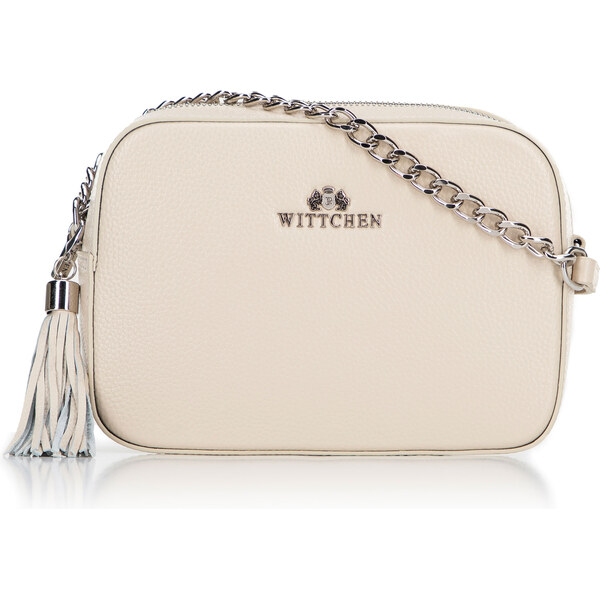 Dámska kožená crossbody kabelka Wittchen s retiazkou 29-4E-015-0 66065975