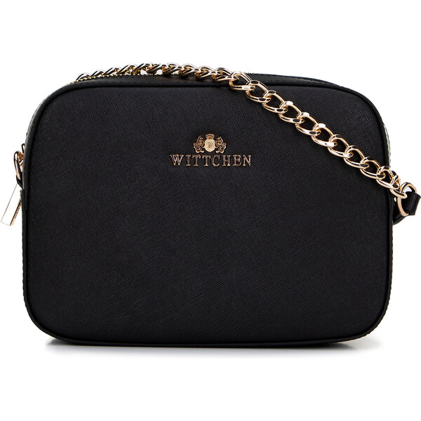 Dámska saffiano kožená kabelka Wittchen s retiazkou 29-4E-019-1G 66065991