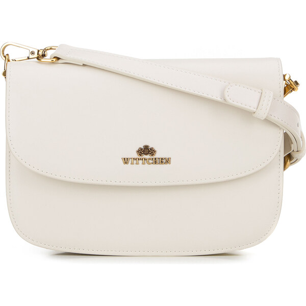 Wittchen Dámska crossbody z prírodnej kože krémová 100-4E-214-0 66066369