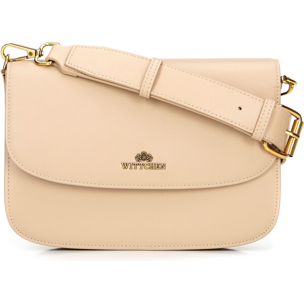 Wittchen Malá listová kabelka z prírodnej kože béžová 100-4E-215-9 66066372