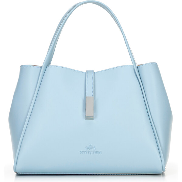Wittchen Dámska kožená aktovka s odnímateľným puzdrom, modrá 100-4E 66066817