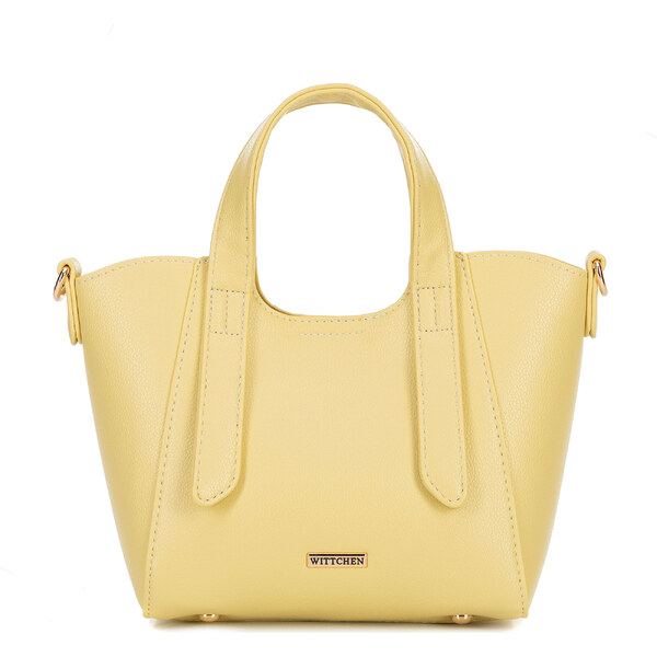 Wittchen Dámske malé puzdro s odnímateľným vreckom, žlté 100-4Y-214-Y 66066844