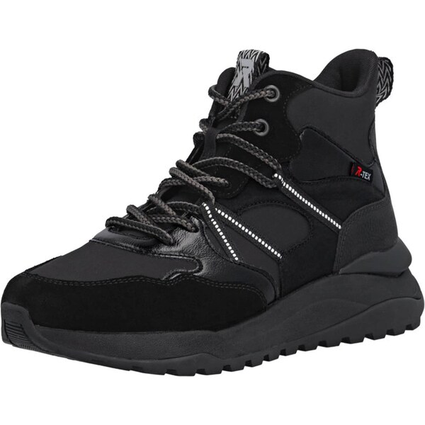 Rieker Sport Šnurovacie členkové čižmy jasne červená / čierna / biela 66068749