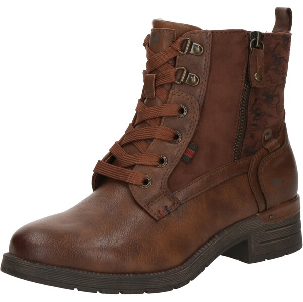 MUSTANG Šnurovacie členkové čižmy koňaková 66068940