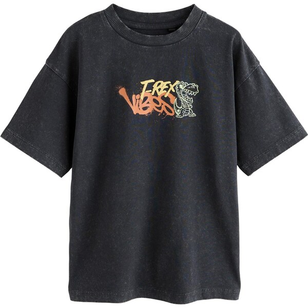 Next Tričko svetlozelená / oranžová / čierna 66069036