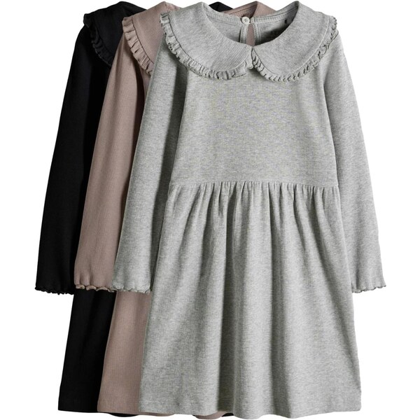 The Set Šaty tmavobéžová / svetlosivá / čierna 66069099