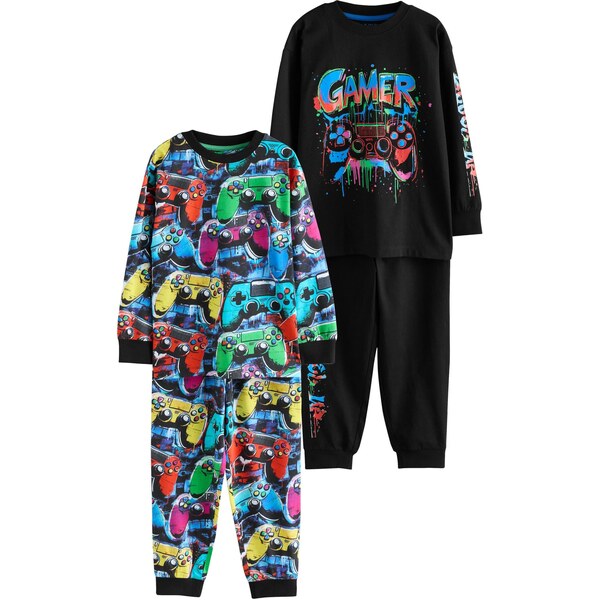 Next Pyžamo kráľovská modrá / žltá / zelená / čierna 66069119