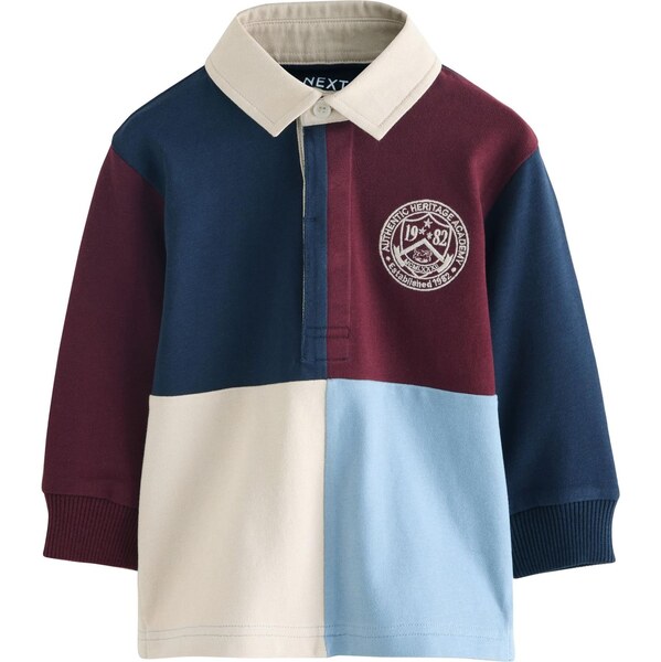 Next Tričko námornícka modrá / svetlomodrá / burgundská / biela 66069173