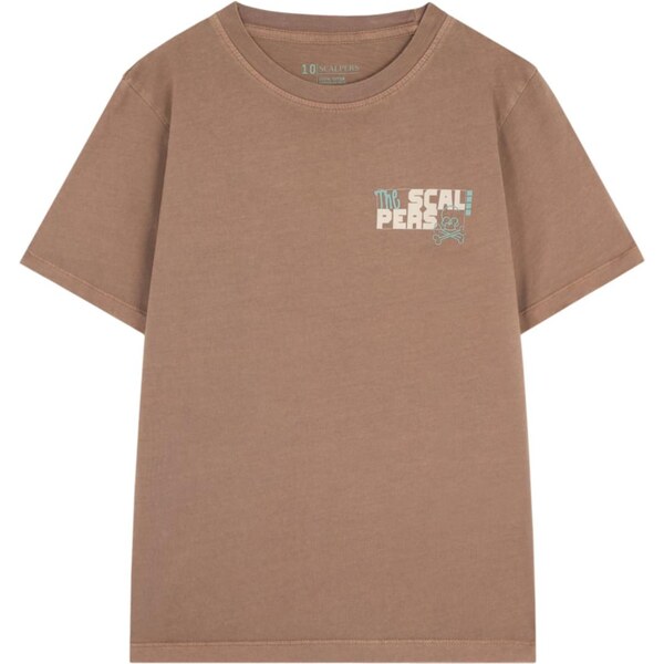 Scalpers Tričko béžová / vodová / hnedá 66069196