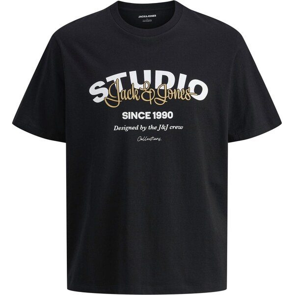 JACK & JONES Tričko JJYuki svetložltá / čierna / biela 66069417