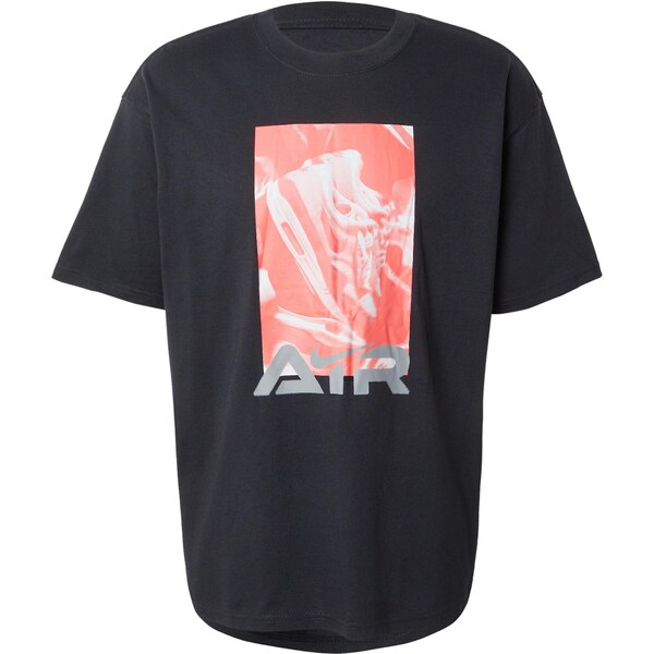 Nike Sportswear Tričko striebornosivá / jasne červená / čierna 66069842