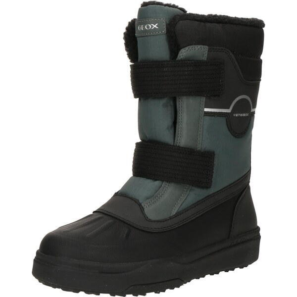 GEOX Snehule BUNSHEE zelená / čierna 66069882