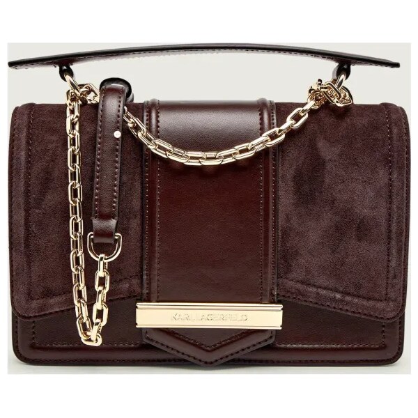 Karl Lagerfeld Kožená kabelka na rameno k/nova | semiš 66064779