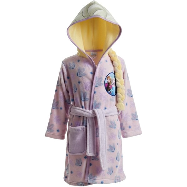 United Essentials Dievčenský flísový župan s kapucňou Ľadové 66074136