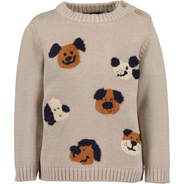 BLUE SEVEN Sveter béžová / hnedá / čierna / šedobiela 66074365