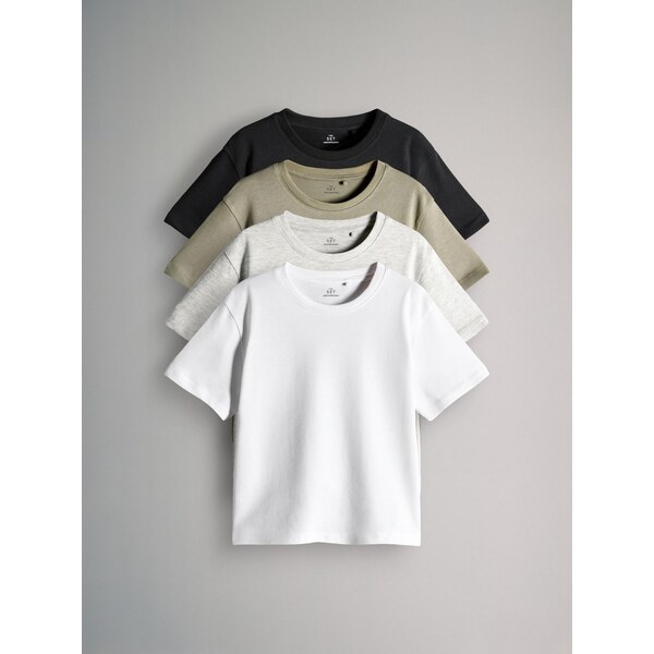 The Set Tričko svetlosivá / kaki / čierna / biela 66074547