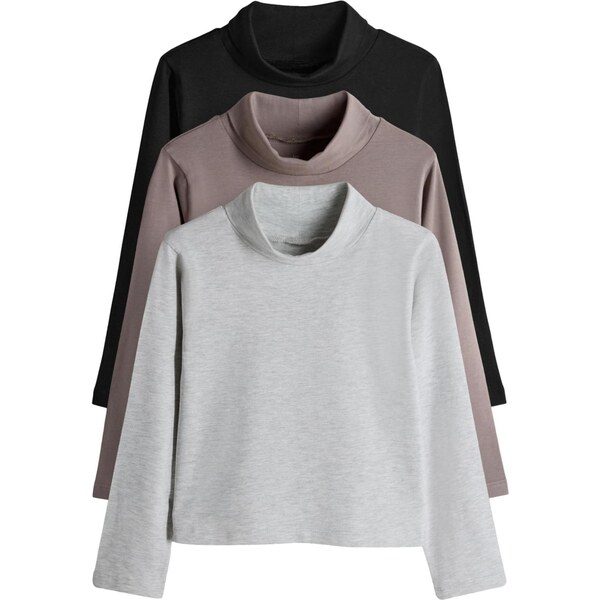 The Set Tričko farby bahna / svetlosivá / čierna 66074715