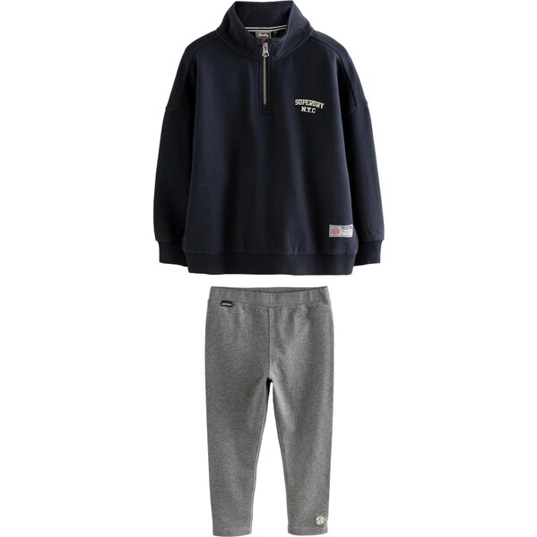 Superdry Set tmavomodrá / sivá melírovaná 66074731