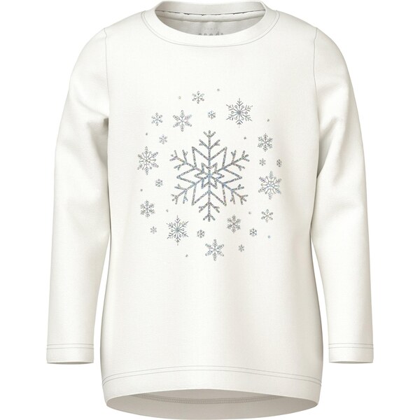 NAME IT Tričko NMFVIPARTY strieborná / biela 66075489