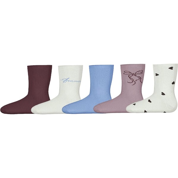 NAME IT Ponožky NKFVilde svetlomodrá / svetlofialová / burgundská / 66075493