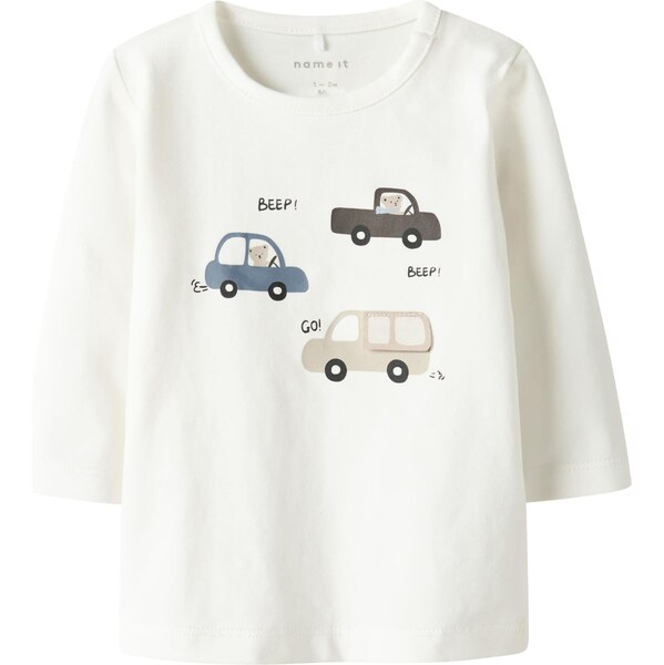 NAME IT Tričko NBMREMUS krémová / zafírová / hnedá / biela 66075498
