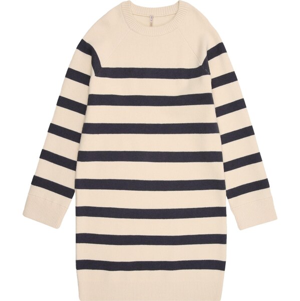 ONLY GIRLS Šaty KOGKELLY krémová / antracitová 66076067