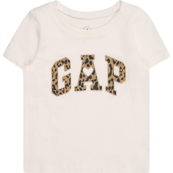 GAP Tričko svetlohnedá / zlatá / čierna / biela 66076257
