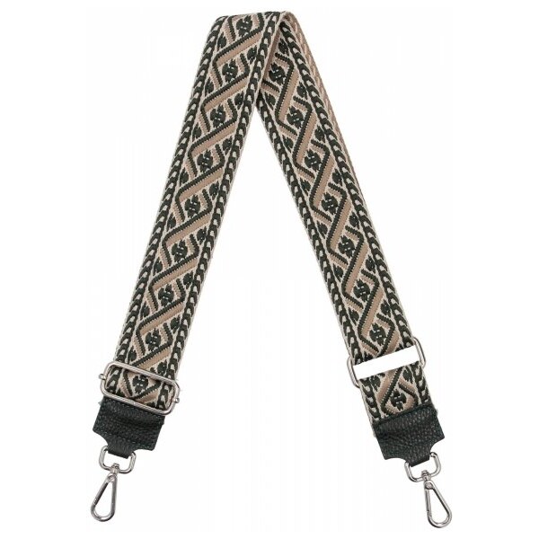 Hernan Módny pásik na tašku P011 fľašková zelená/bežová 66076564