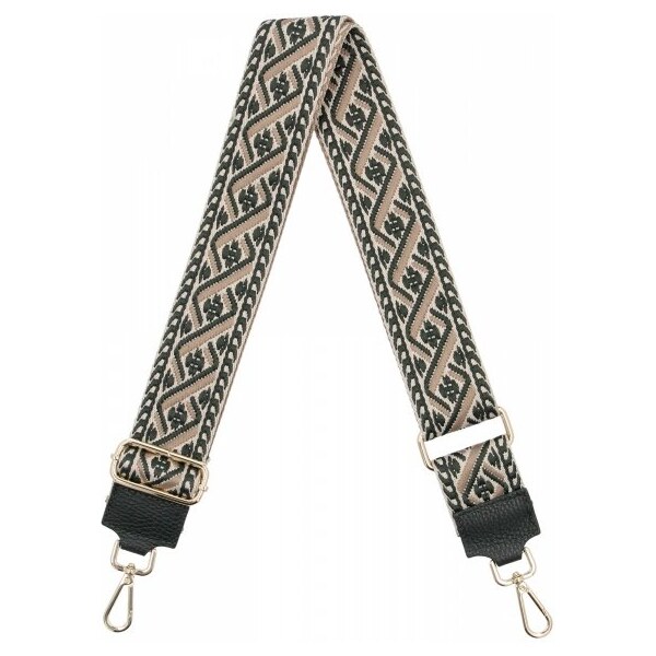 Hernan Módny pásik na tašku P011 fľašková zelená/bežová 66076565