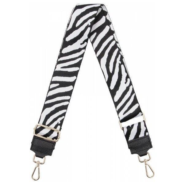 Hernan Módny pásik na tašku Moro PA002 Čierna/Biela 66076558