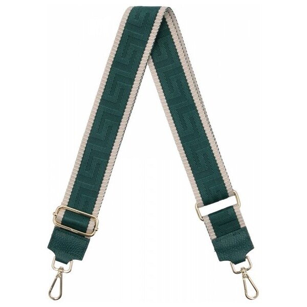 Hernan Módny pásik na tašku Geometric PA005 fľašková zelená/bežová 66076579