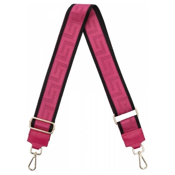 Hernan Módny pásik na tašku Geometric PA005 fuchsiový/čierny 66076580