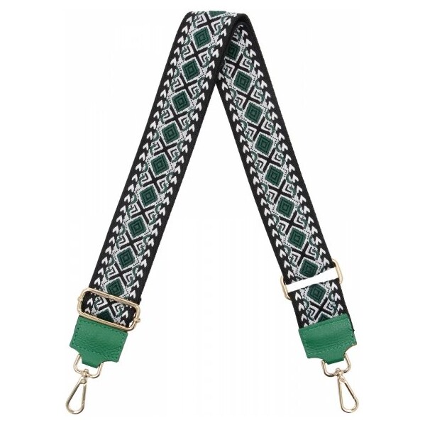 Hernan Módny pásik na tašku Folk P003-2 Draková zeleň 66076573