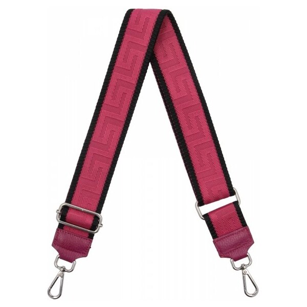 Hernan Módny pásik na tašku Geometric PA005 fuchsiový/čierny 66076581