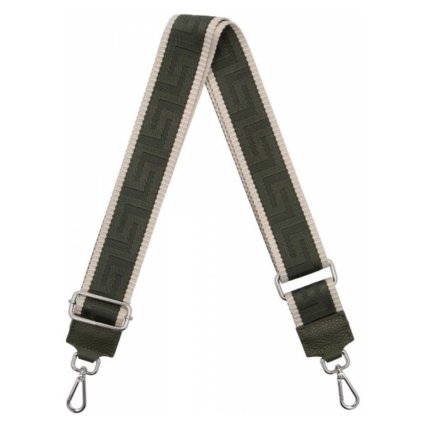 Hernan Módny opasok na tašku Geometric PA005 Zelený/Bežový 66076575