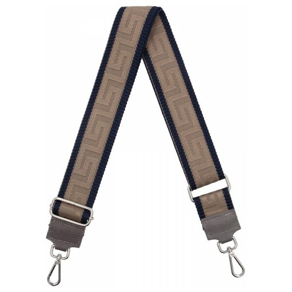 Hernan Módny pásik na tašku Geometric PA005 tmavo béžový/modrý 66076590